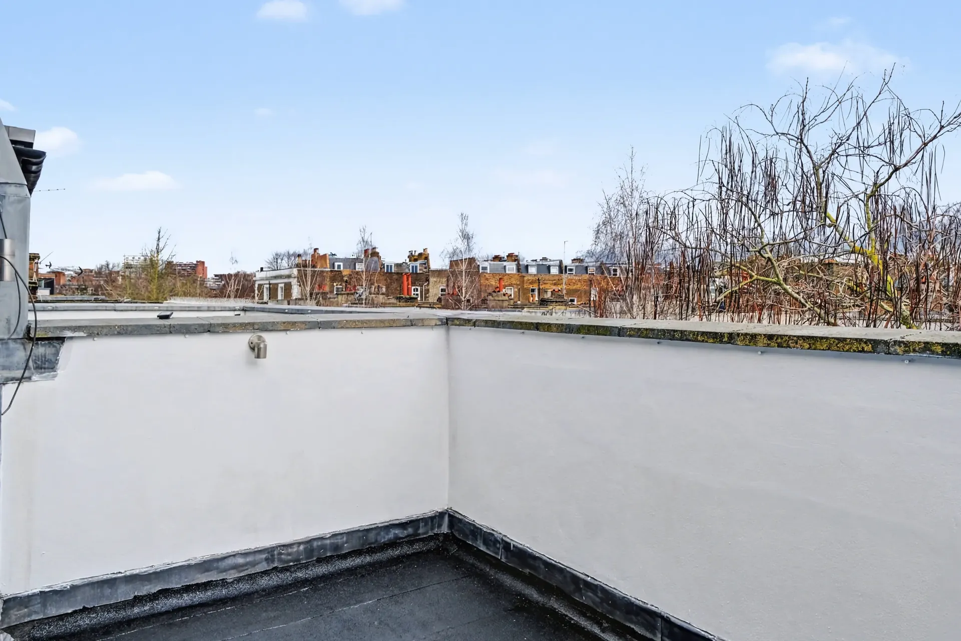 Private roof terrace with views over the rooftops
